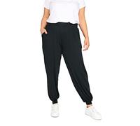 Yours Curve Cuffed Harem Joggers - Women's - Plus Size Curve Black