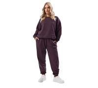 Yours Curve Cuffed Leg Joggers - Women's - Plus Size Curve Purple