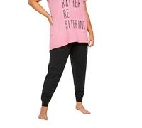 Yours Curve Cuffed Pyjama Bottoms - Women's - Plus Size Curve