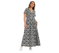 Yours Curve Daisy Short Sleeve Wrap Maxi Dress - Women's - Plus Size Curve