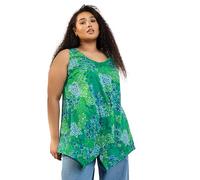 Yours Curve Dark Floral Print Vest Top - Women's - Plus Size Curve