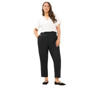 Yours Curve Dark Green Darted Waist Trousers - Women's - Plus Size Curve