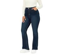 Yours Curve Dark Indigo Bootcut Stretch Isla Jeans - Women's - Plus Size Curve