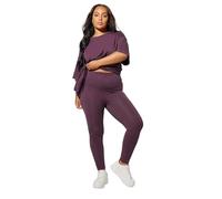 Yours Curve Dark Leggings - Women's - Plus Size Curve Purple