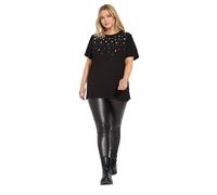 Yours Curve Diamante Embellished Short Sleeve T-Shirt - Women's - Plus Size Curve Black
