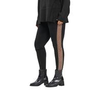 Yours Women's Mesh Diamante Side Stripe Leggings in Black | Size: 22 Yours Black 22