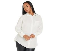Yours Curve Diamante Pocket Shirt - Women's - Plus Size Curve