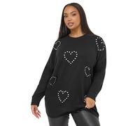 Yours Curve Diamante Soft Touch Jumper - Women's - Plus Size Curve