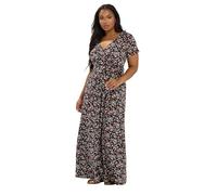 Yours Curve Ditsy Floral Maxi Wrap Dress - Women's - Plus Size Curve