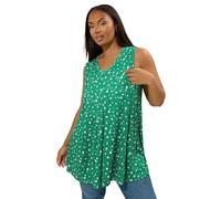 Yours Curve Ditsy Floral Pointelle Vest Top - Women's - Plus Size Curve