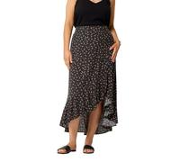 Yours Curve Ditsy Floral Ruffle Skirt - Women's - Plus Size Curve Black