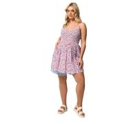 Yours Curve Ditsy Floral Shirred Cami Top - Women's - Plus Size Curve