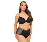 Yours Curve Dobby Lace Full Brief - Women's - Plus Size Curve Black