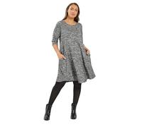 Yours Curve Drape Pocket Dress - Women's - Plus Size Curve Grey