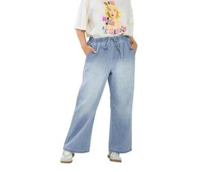 Yours Curve Drawstring Wide Leg Jeans - Women's - Plus Size Curve