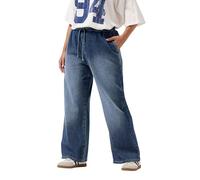 Yours Curve Drawstring Wide Leg Jeans - Women's - Plus Size Curve Blue