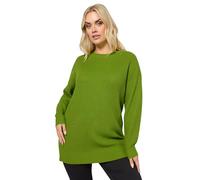 Yours Curve Drop Shoulder Jumper - Women's - Plus Size Curve Green