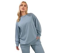 Yours Curve Dusky Blue Sweatshirt - Women's - Plus Size Curve
