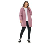Yours Curve Dusky Pink Longline Zip Hoodie - Women's - Plus Size Curve