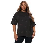 Embellished Oversized T-Shirt Yours Black 30-32
