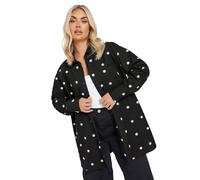 Yours Curve Embroidered Daisy Shirt - Women's - Plus Size Curve Black