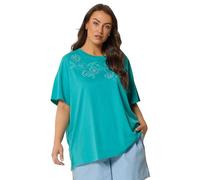 Yours Curve Embroidered Fruit T-Shirt - Women's - Plus Size Curve