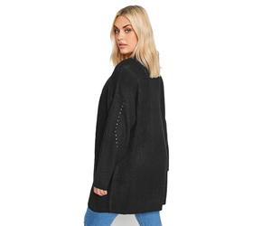 Yours Curve Essential Knitted Cardigan - Women's - Plus Size Curve Black