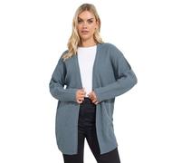 Yours Curve Essential Knitted Cardigan - Women's - Plus Size Curve Blue