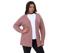 Yours Curve Essential Knitted Cardigan - Women's - Plus Size Curve Pink