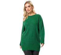 Yours Curve Essential Knitted Jumper - Women's - Plus Size Curve Bright Green