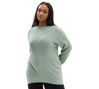 Yours Curve Essential Mint Green Knitted Jumper - Women's - Plus Size Curve