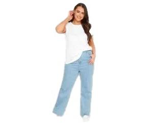 Yours Curve Essential T-Shirt - Women's - Plus Size Curve White