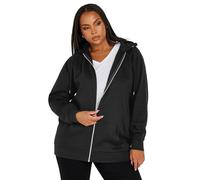 Yours Curve Essential Zip Through Hoodie - Women's - Plus Size Curve Black