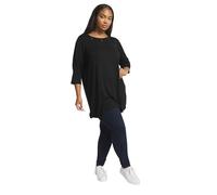 Yours Curve Eyelet Detail 3/4 Sleeve Top - Women's - Plus Size Curve Black
