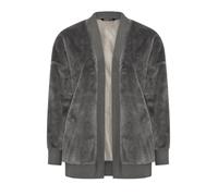 Yours Women's Faux Fur Cardigan in Grey | Size: 26-28 Yours Grey 26-28