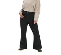 Yours Curve Flare Stretch Jeans - Women's - Plus Size Curve Black