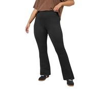 Yours Women's Elasticated Flared Leggings in Black | Size: 18 Yours Black 18