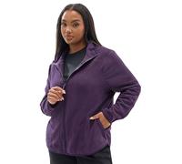 Yours Curve Fleece Jacket - Women's - Plus Size Curve Purple