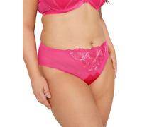 Yours Curve Floral High Waisted Brazilian Briefs - Women's - Plus Size Curve Pink