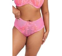 Yours Curve Floral Lace Mesh Full Briefs - Women's - Plus Size Curve Pink