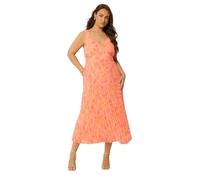 Yours Curve Floral Pleated Dress - Women's - Plus Size Curve