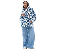 Yours Curve Floral Print Fleece Jacket - Women's - Plus Size Curve