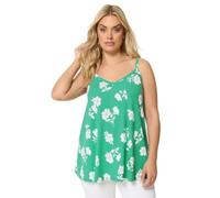 Yours Curve Floral Swing Vest Top - Women's - Plus Size Curve