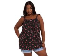 Yours Curve Floral Tie Front Cami Top - Women's - Plus Size Curve