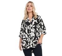 Yours Curve Floral V-Neck Shirt - Women's - Plus Size Curve