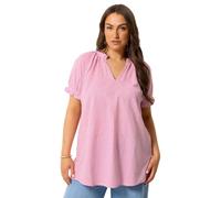 Yours Curve Gingham Blouse - Women's - Plus Size Curve Pink