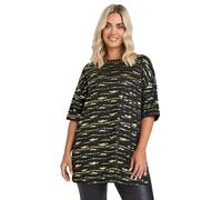 Yours Curve & Gold Textured Foil Top - Women's - Plus Size Curve