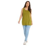 Yours Curve Green Basic Vest Top - Women's - Plus Size Curve