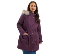 Yours Curve Green Faux Fur Parka Coat - Women's - Plus Size Curve