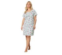 Yours Curve Green Flamingo Placket Nightdress - Women's - Plus Size Curve